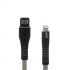 Ghia Cable de Carga Lightning Macho - USB A Macho, 1 Metro, Negro, para iPhone/iPad  1