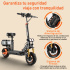 Honey Whale Scooter H3, Hasta 55km/h, 1000W, máx. 120kg, Negro/Naranja  3