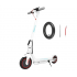 Honey Whale Scooter S2 Air V2, Hasta 25km/h, 350W, máx. 120kg, Blanco  1