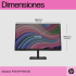 Monitor HP P22 G5 21.5", Full HD, 75Hz, HDMI, Negro ― Equipo de trabajo recuperado.  7