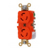 Hubbell Tomacorriente Industrial HUB-IG-4700A, NEMA 5-15R, 125V, 15A, Rojo  1