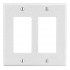 Hubbell Placa de Pared P262W, 2 Puertos, Blanco  1