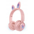 HyperGear Audífonos Gamer con Micrófono Bunny Track, Inalámbrico, Bluetooth, Micro-USB, Rosa  1