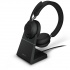 Jabra Auriculares Evolve2 65 Link380c UC Stereo, Inalámbrico/Alámbrico, 1.2 Metros, Bluetooth, USB C, Negro  1