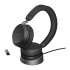 Jabra Audífonos con Micrófono Evolve2 75 MS, Bluetooth, Inalámbrico, USB-A, Negro - con Soporte de Carga  4