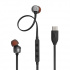JBL Audífonos Intrauriculares con Micrófono Tune 310C, Alámbrico, USB-C, Negro  1