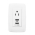 JWJ Tomacorriente, 1 Enchufe, 2x USB A, 127V, 10A, Blanco  1