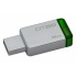 Memoria USB Kingston DataTraveler 50, 16GB, USB 3.0, Plata/Verde  1