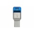 Kingston Lector de Memoria MobileLite Duo 3C, MicroSD, USB 3.0, 10Mbit/s, Azul/Plata  3