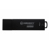 Memoria USB Kingston IronKey D300SM, 4GB, USB 3.0, Lectura 80MB/s, Escritura 12MB/s, Negro  1