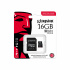 Memoria Flash Kingston Industrial. 16GB MicroSDHC UHS-I Clase 10, con Adaptador  3