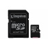 Memoria Flash Kingston Canvas Select, 128GB MicroSD UHS-I Clase 10, con Adaptador  1