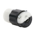 Leviton Conector de Media Vuelta, 30A, 125V, Nema L5-30R, Negro/Blanco  2