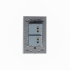 Lucek Placa con Apagador BP02-CEN, 2 Interruptores, 127 - 250V, 16A, Cristal Espejo Negro  3