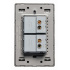 Lucek Placa con Apagador BP02-M/A, 2 Interruptores, 127 - 250V, 16A, Plata  3