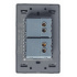 Lucek Placa con Apagador BP02-M/P, 2 Interruptores, 127 - 250V, 16A, Plata  3