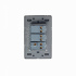 Lucek Placa con Apagador BP03/3-CEN, 3 Interruptores, 127 - 250V, 16A, Cristal Espejo Plata  3