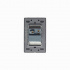 Lucek Tomacorriente BP05-M/P, 1 Enchufe + 2x USB A, 110 - 250V, Plata  3