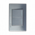 Lucek Placa con Apagador BP09-M/P, 2 Interruptores de Escalera, 127-250V, 16A, Gris Plata  1