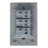 Lucek Placa con Apagador BP10-CEN, 3 Interruptores, 127 - 250V, 16A, Espejo Negro  3