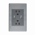 Lucek Tomacorriente BP25-M/A, 2 Enchufes + 2x USB-A, 125 - 275V, Plata  1