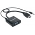 Manhattan Adaptador HDMI Macho - VGA Hembra, con Audio, Negro  2