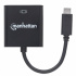 Manhattan Adaptador USB-C 3.1 Macho - VGA Hembra, Negro  4