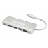 Manhattan Hub USB 3.1 Macho - 2x USB A, 1x UBS C, 1x HDMI Hembra, 40000 Mbit/s, Plata  3