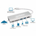 Manhattan Hub USB 3.1 Macho - 2x USB A, 1x UBS C, 1x HDMI Hembra, 40000 Mbit/s, Plata  8