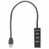 Manhattan Hub USB A 3.0 de 4 Puertos, 5000 Mbit/s, Negro  4