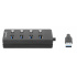 Manhattan Hub USB A - 4x USB A 3.2, Gris  3