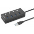 Manhattan Hub USB A - 4x USB A 3.2, Gris  1