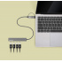 Manhattan Hub USB C/A - 4x USB A 3.2, Gris  6