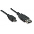 Manhattan Cable USB 2.0, USB A Macho - Mini USB B Macho, 3 Metros, Negro  4
