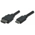 Manhattan Cable HDMI de Alta Velocidad, mini HDMI Macho - HDMI Macho, 4K, 1.8 Metros, Negro  1
