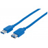Manhattan Cable USB A Macho - USB A Hembra, 1 Metros, Azul  1