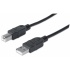 Manhattan Cable USB de Alta Velocidad, USB 2.0 A Macho - USB 2.0 B Macho, 3 Metros, Negro  1