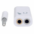 Manhattan Adaptador de Audio 3.5mm Macho - 2x 3.5mm Hembra, Blanco  3