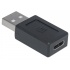 Manhattan Adaptador USB C 2.0 Hembra - USB A Macho, Negro  5