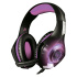 Necnon Audífonos Gamer NBHG-VIPER, Alámbrico, 2 Metros, 3.5mm, Negro/Morado  1