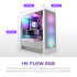 Gabinete NZXT H5 Flow RGB, Midi-Tower, ATX/EATX/Micro-ATX/Mini-ITX, USB 3.0, sin Fuente, 2 Ventiladores Instalados, Blanco  9