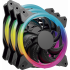 Ventilador Ocelot Gaming OGPF01 RGB, 120mm, 1200RPM, Negro - 3 Piezas ― Empaque abierto, producto nuevo.  1