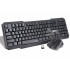 Kit de Teclado y Mouse ONE EKM-850, Inalámbrico, USB, Negro (Inglés)  1