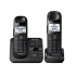 Panasonic KX-TGL432 Teléfono Inalámbrico DECT 6.0, 2 Auriculares, Altavoz, Negro  1