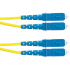 Panduit Cable Fibra Óptica Jumper Dúplex OS2 SC Macho - SC Macho, 5 Metros, Amarillo  1