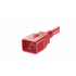 Panduit Cable de Poder LPCB04-X, IEC C20 Macho - IEC C19 Hembra, 2.4 Metros, Rojo, 10 Piezas  2