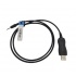 Phox Cable de Control para Radio, 10cm, Negro, para Icom  1