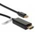 QVS Cable mini DisplayPort Macho - HDMI Macho, 4.5 Metros, Negro  1
