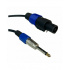 Romms Cable Extensión AUX 6.5mm Macho - Speakon Macho, 6 Metros, Negro/Azul  1