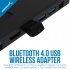 Sabrent Adaptador Bluetooth 4.0 BT-UB40, Inalámbrico, Negro  2